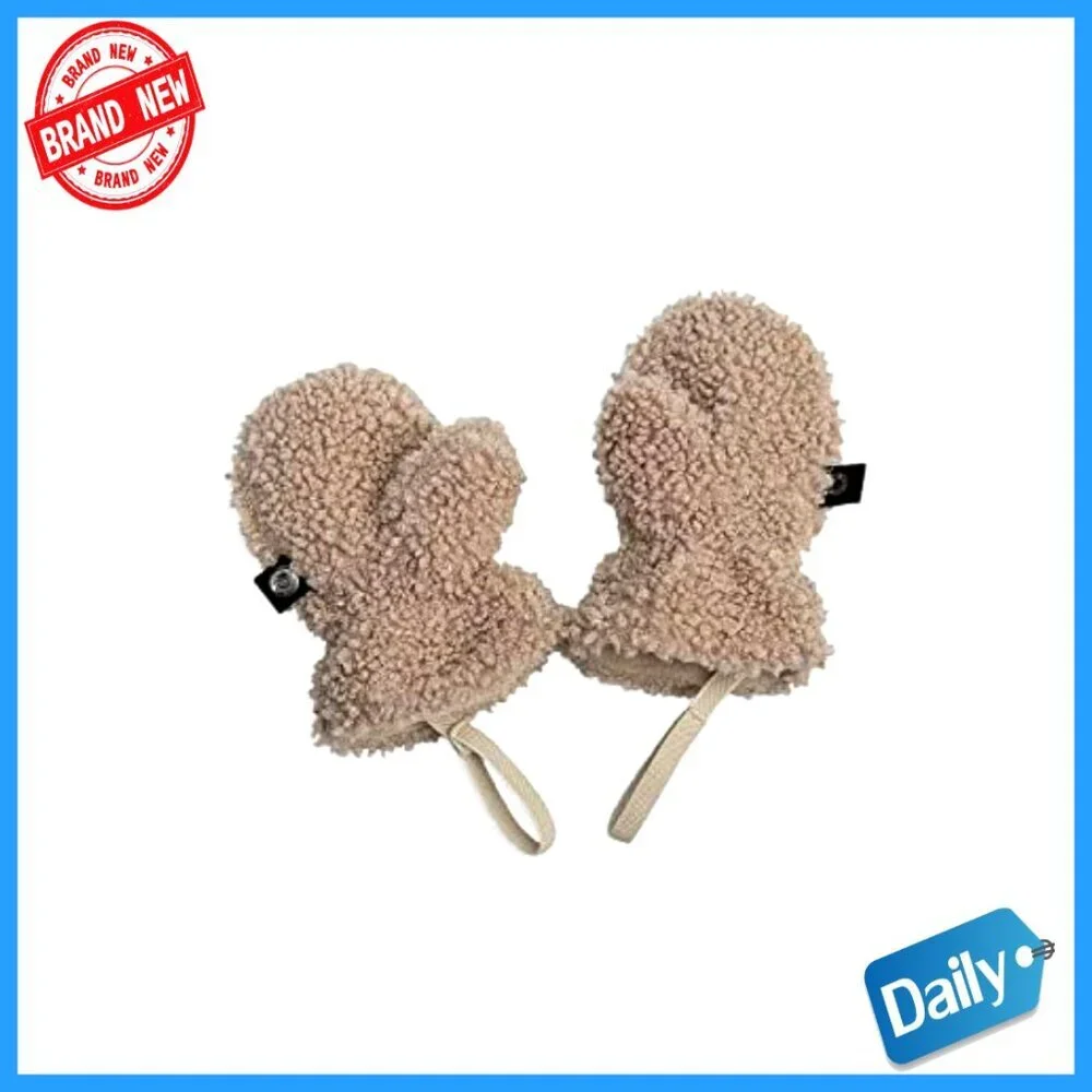 Baby Winter Hat Mittens Set Ultra Soft Fleece Lining Machine Washable